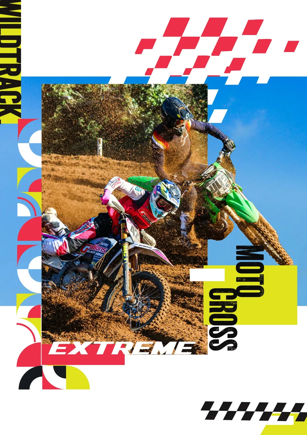 Motocross riders in the dirt, Wildtrack Extreme