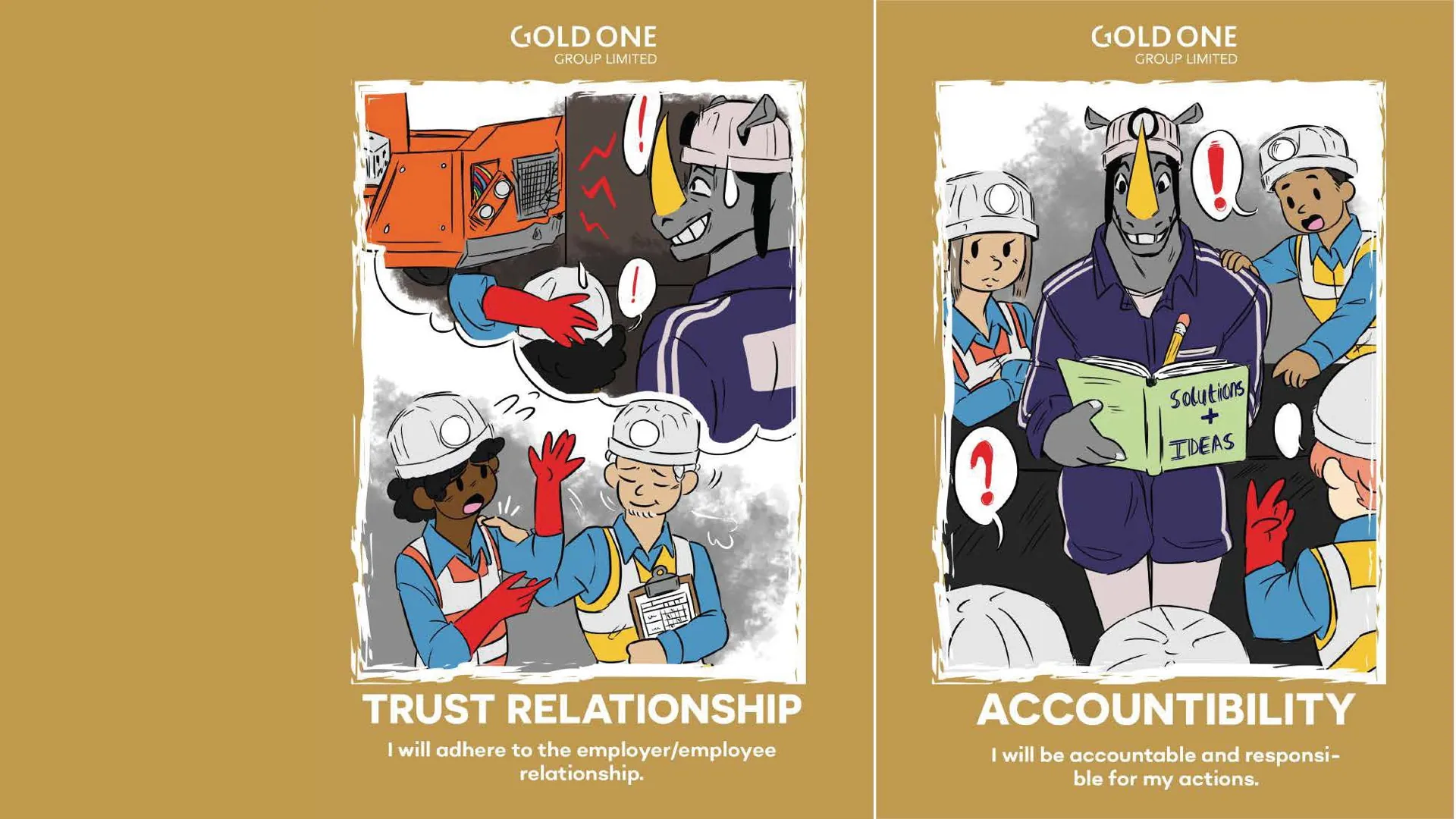 Trust Relationship and Accountability values posters