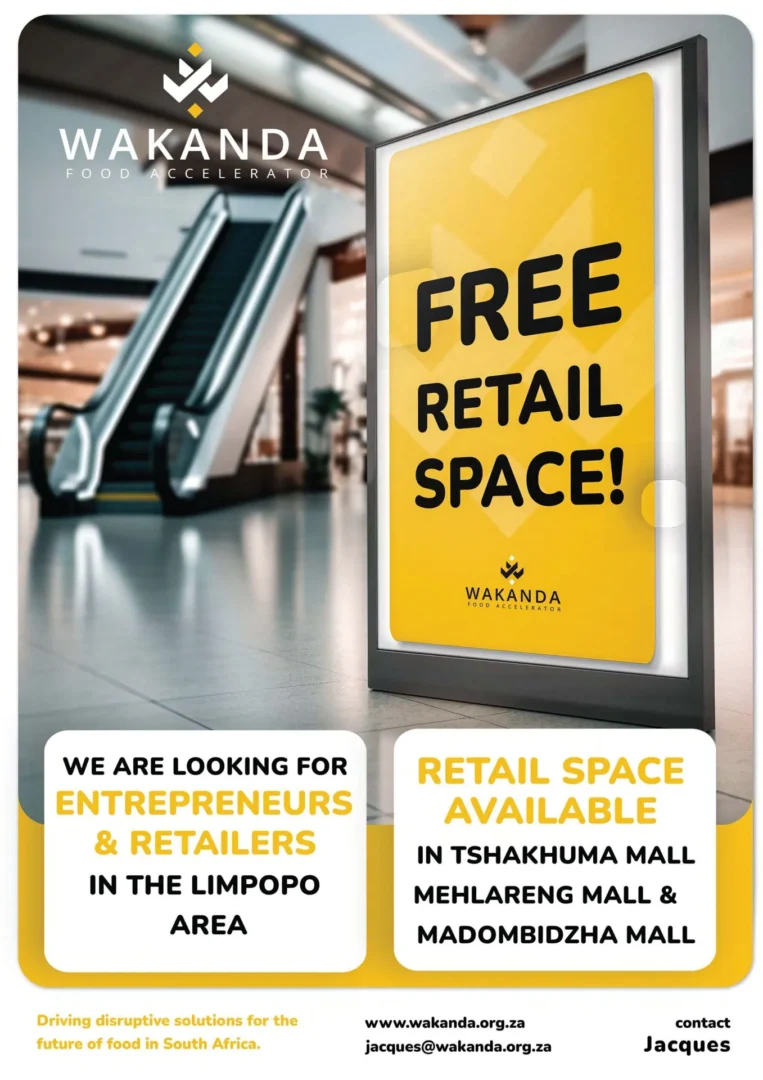 Free retail space poster in a mall