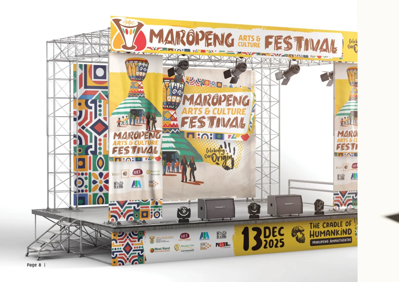 Branded festival stage