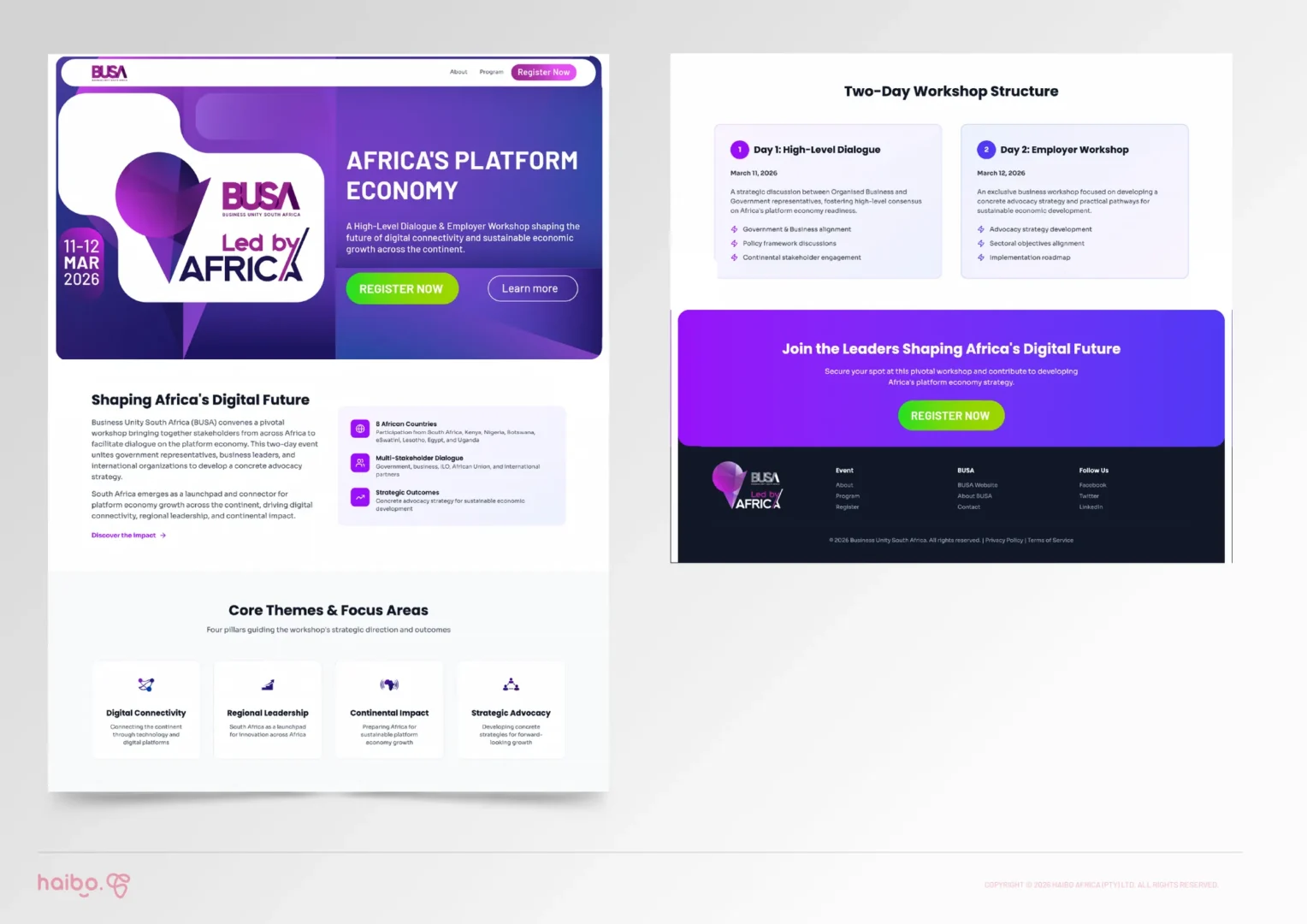 Event website