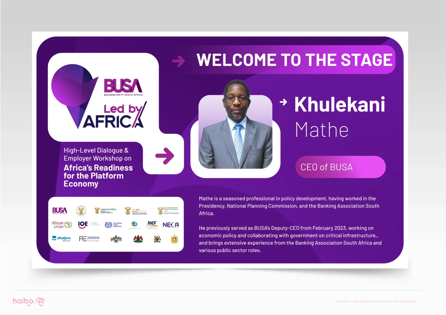 Welcome-to-the-stage screen