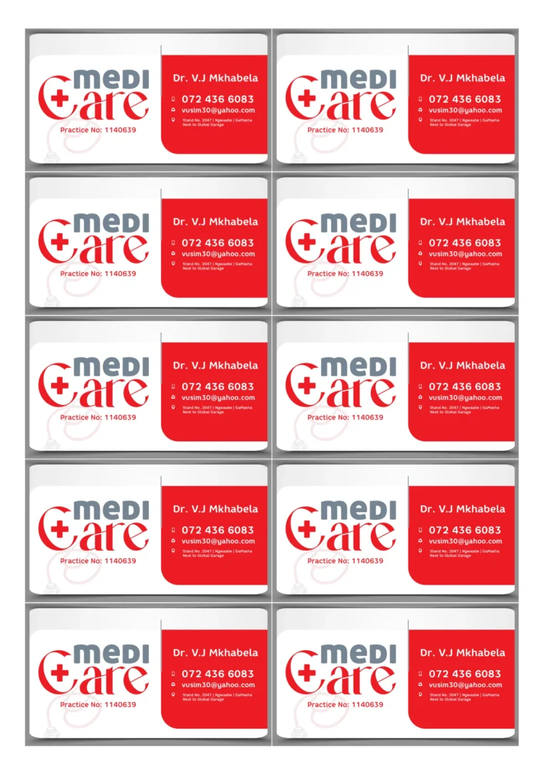 Medicare business cards
