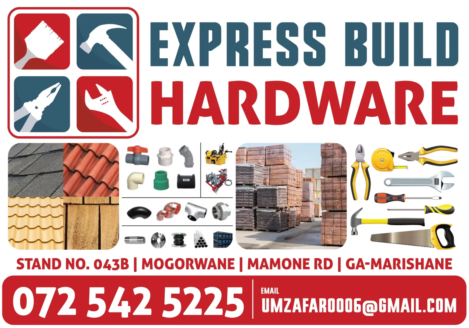 Express Build Hardware signboard