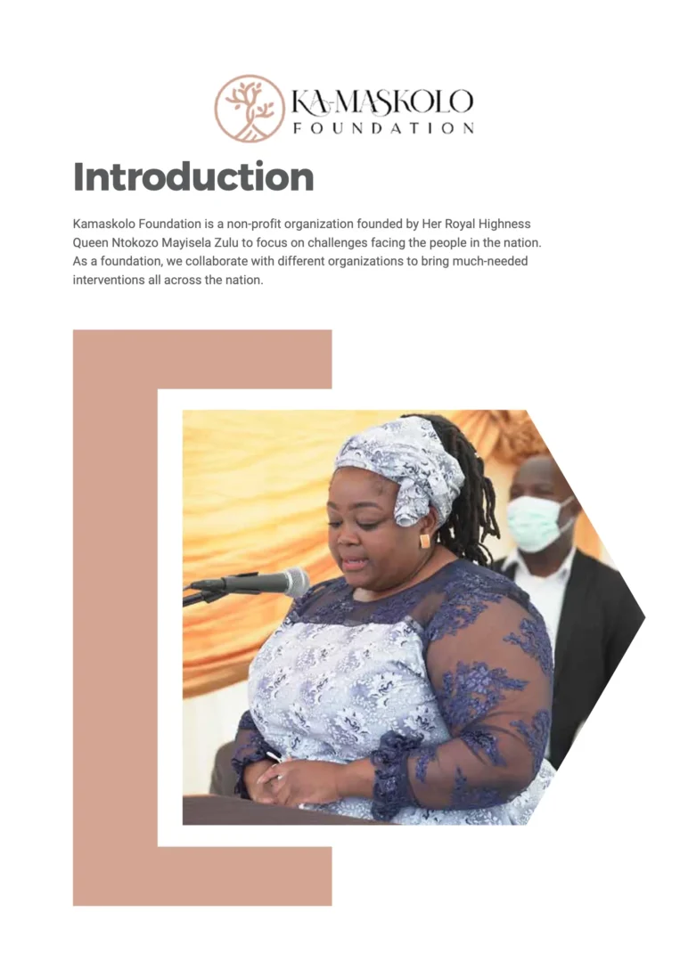 Ka-Maskolo Foundation: introduction