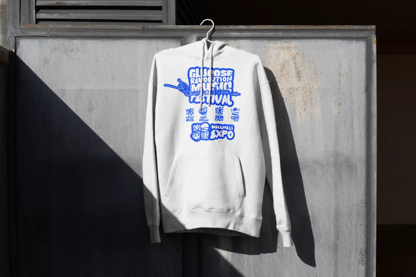 Festival hoodie, white