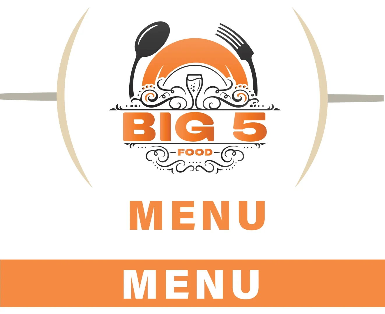 Big 5 menu board