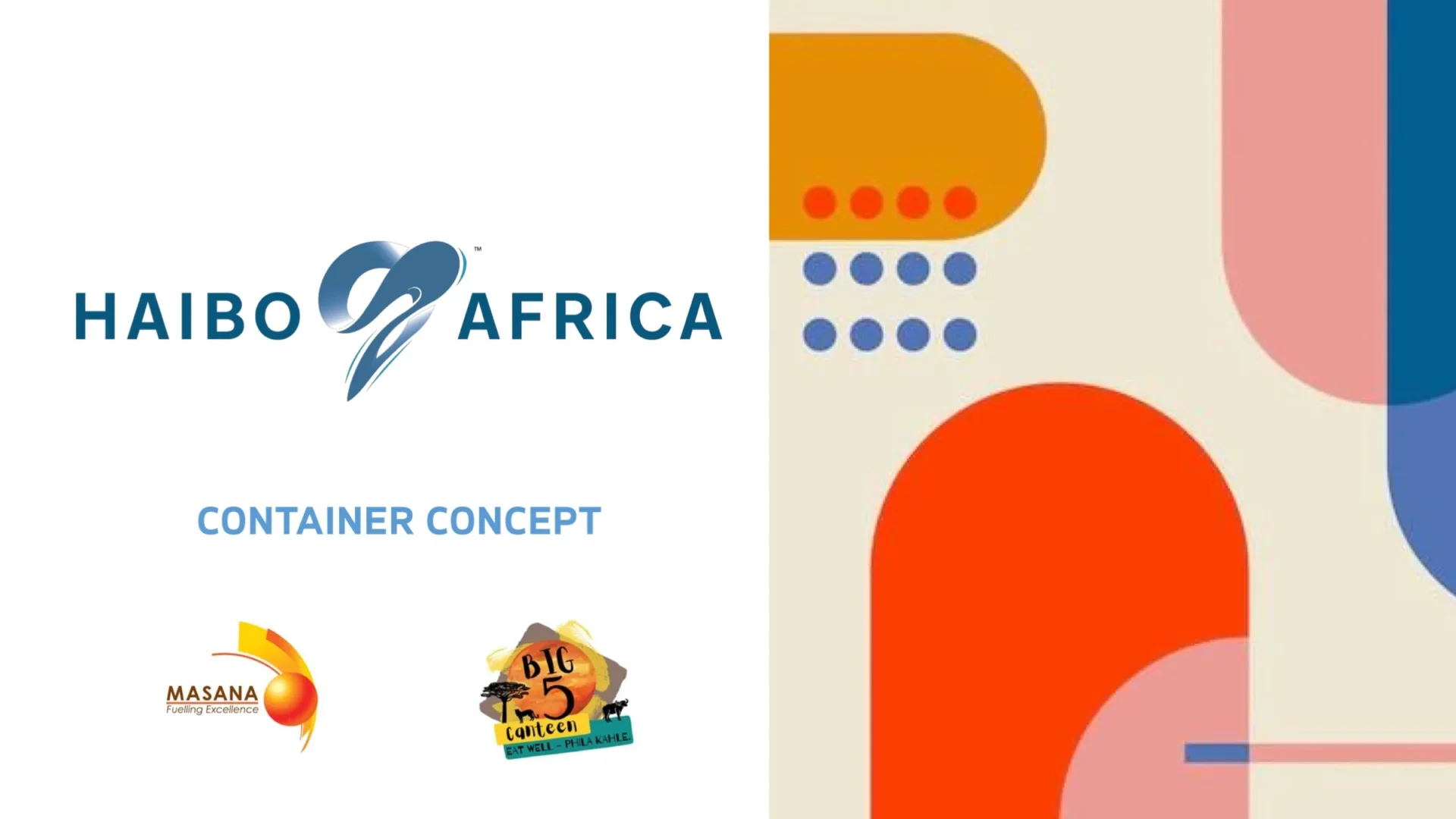 Container concept: the presentation