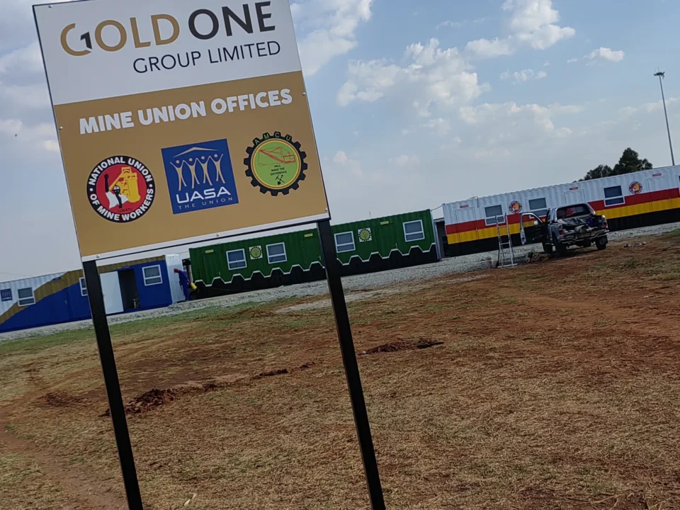 Signboard in place