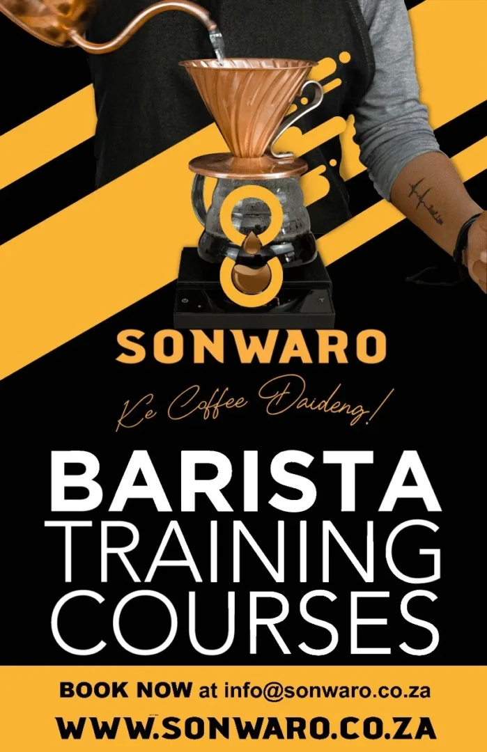 Barista training courses poster