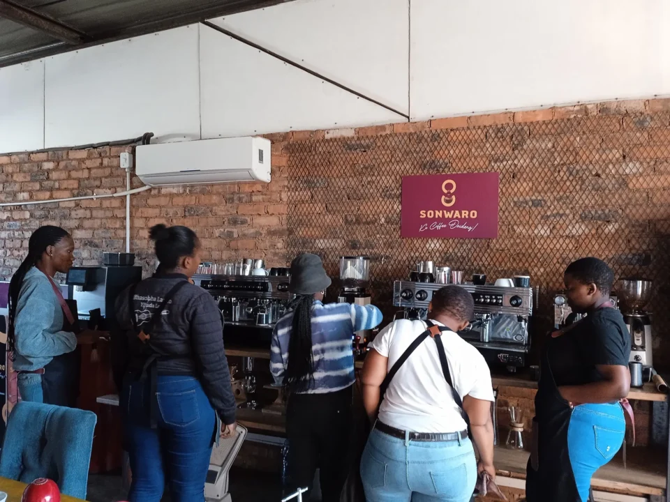 A barista training session