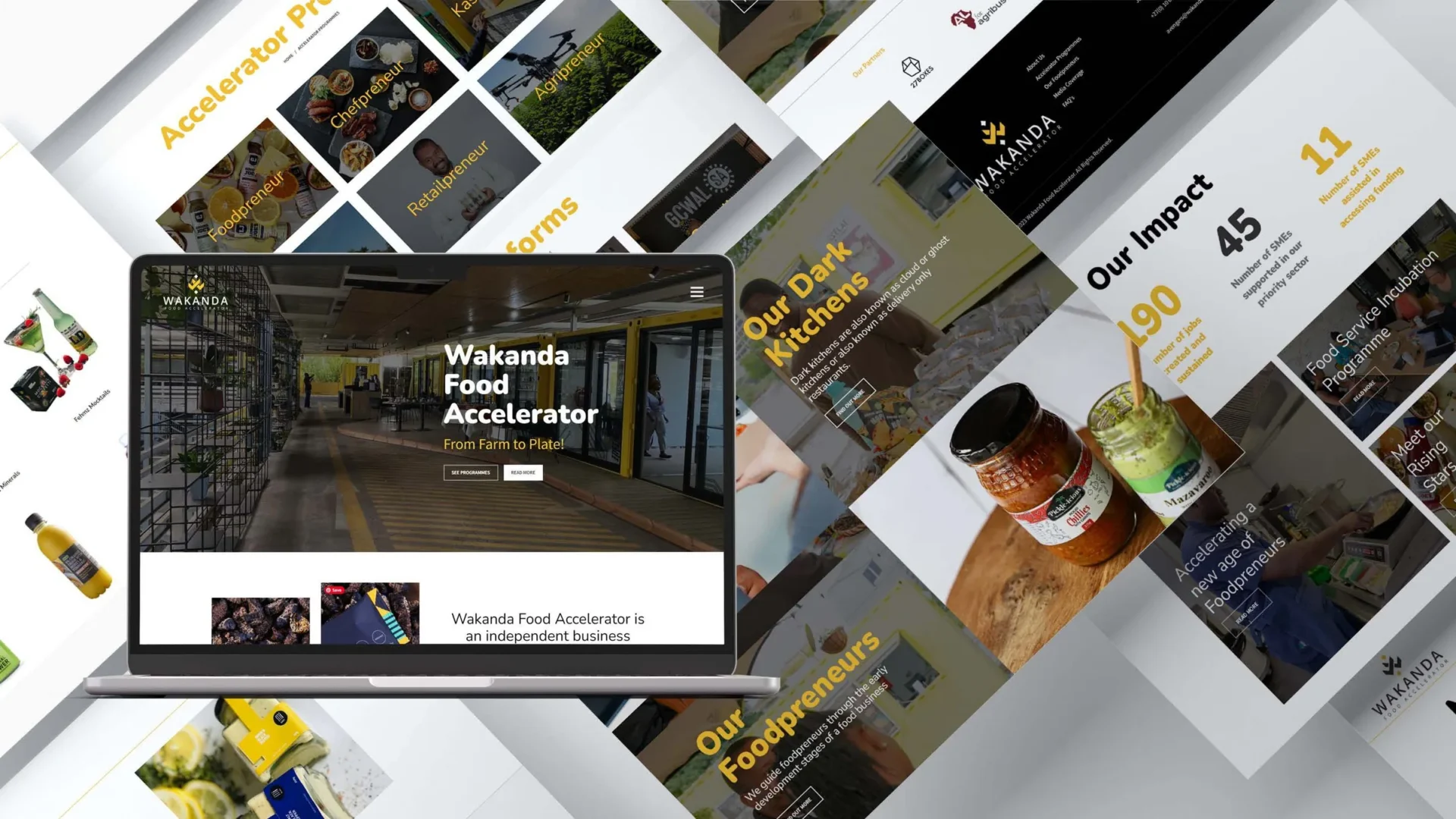 Wakanda Food Accelerator website