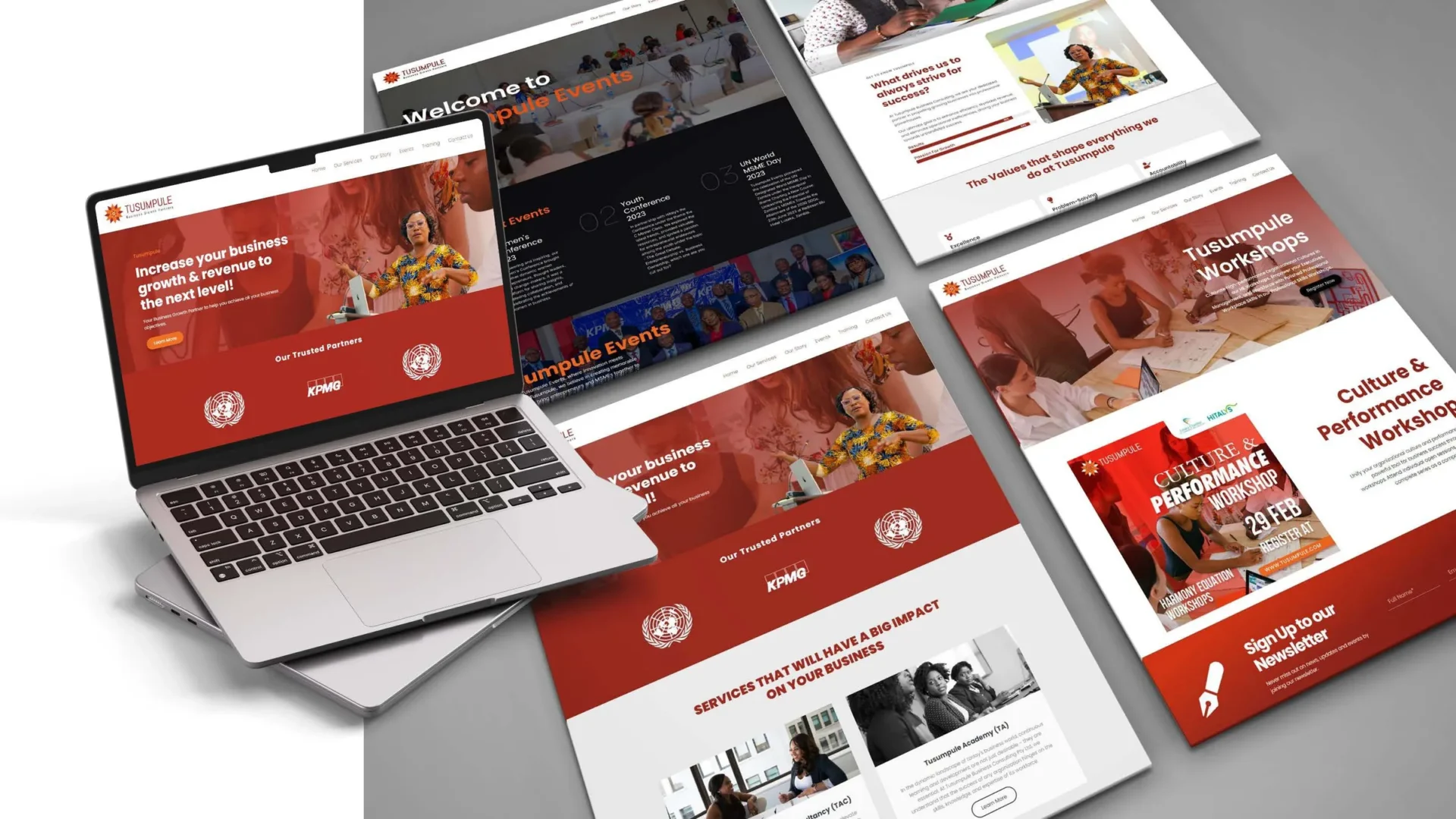 Tusumpule Events website